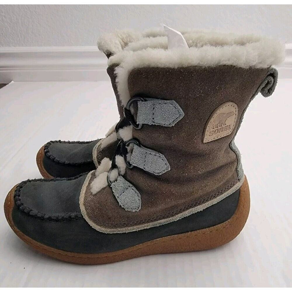 Sorel Chugalug Winter Boots Womens Sz 6 Lace Up Multicolor Suede NL1914-030